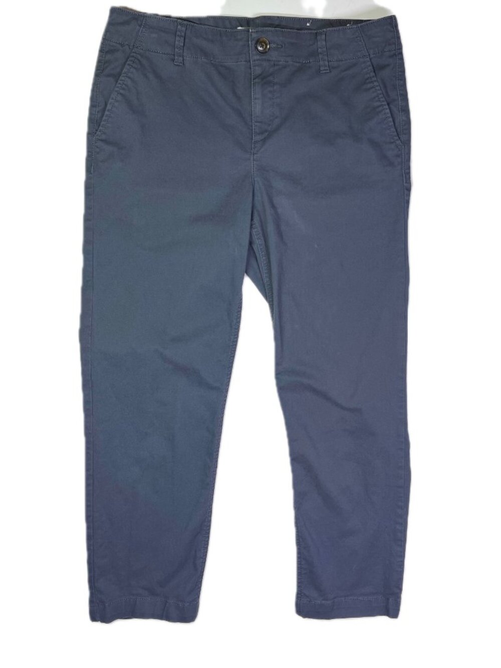 LOFT Size 6 The Monroe Slim Pants Cropped Dark Grey